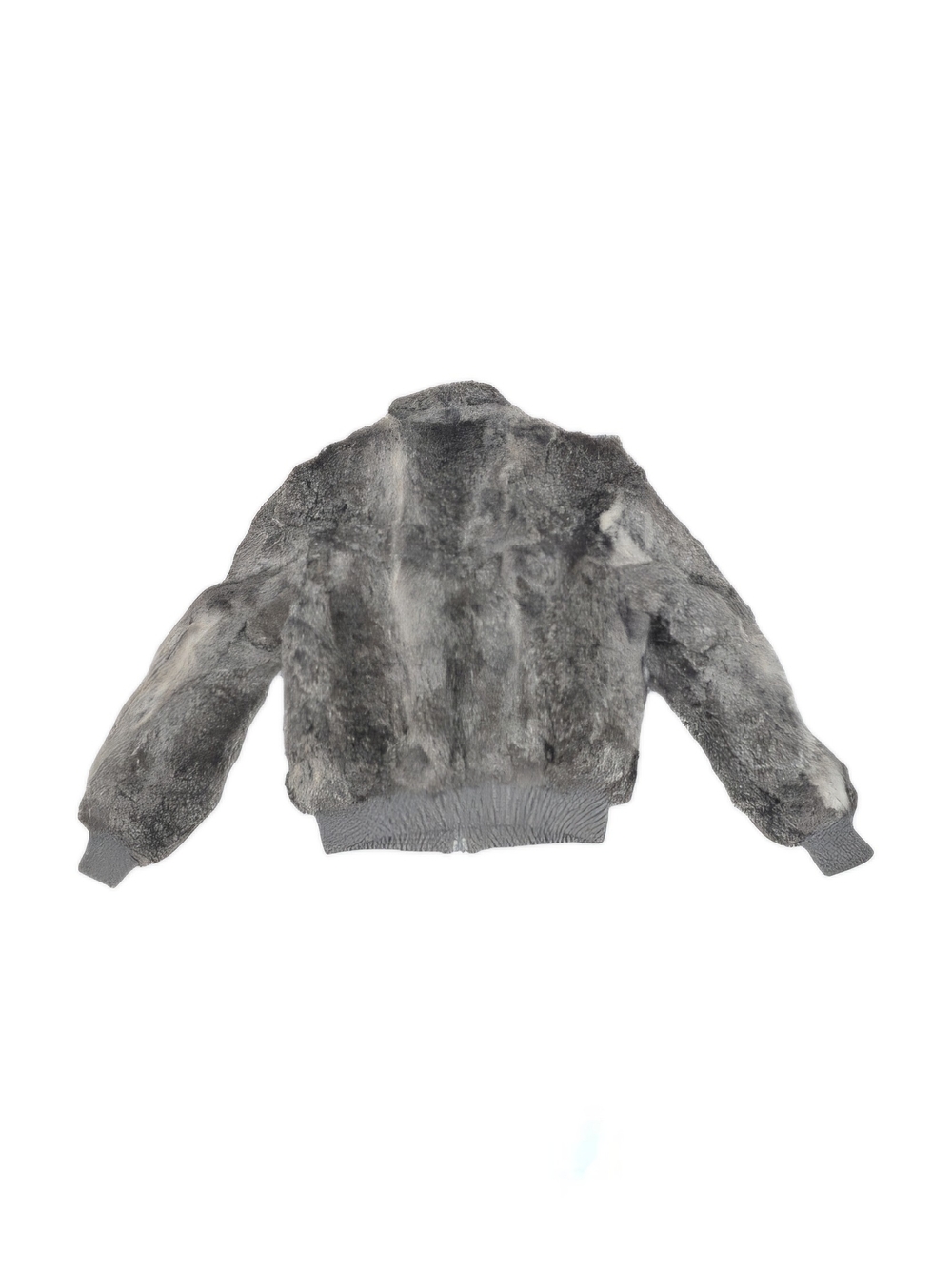Grey Rabbit Fur Jacket - Picture 2 of 5